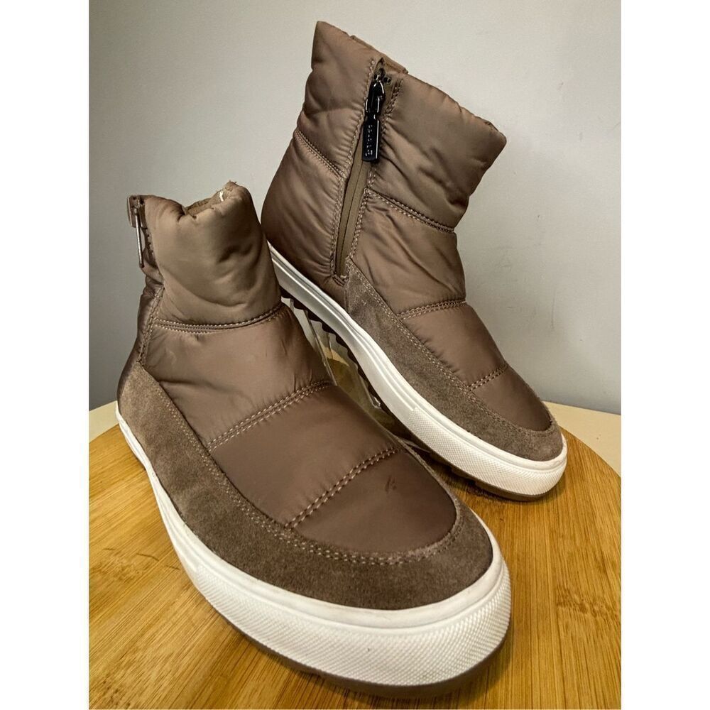 Blondo Women's Samarie Waterproof Quilted Winter Boots Brown Size 8.5M